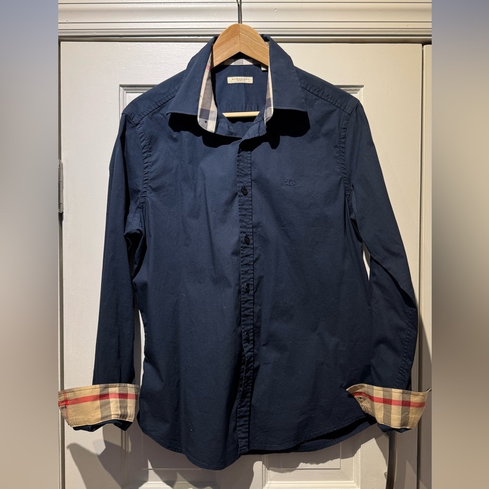 Burberry Brit Men’s Shirt – Navy Blue, Size M
